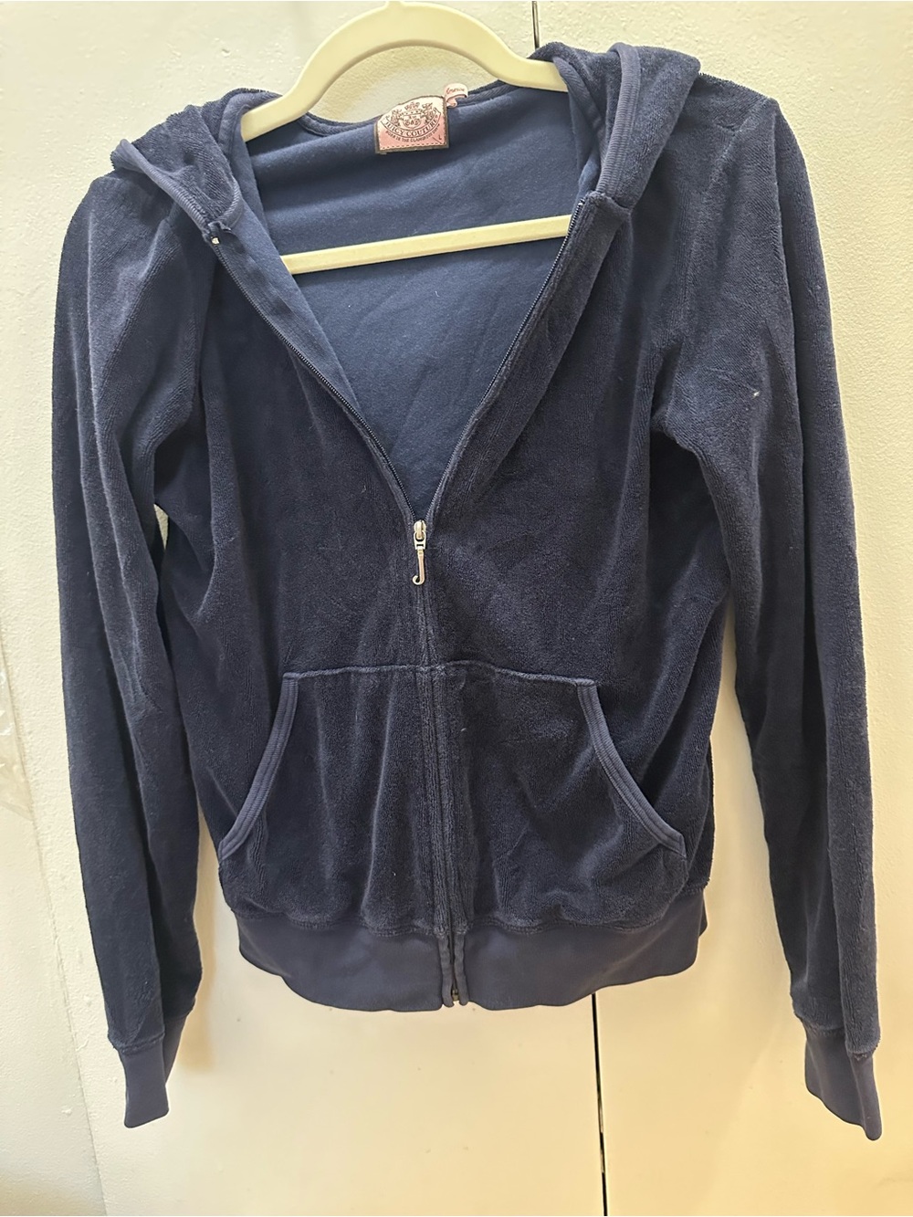 Juicy Couture Navy Blue Zip-Up Hoodie Jacket